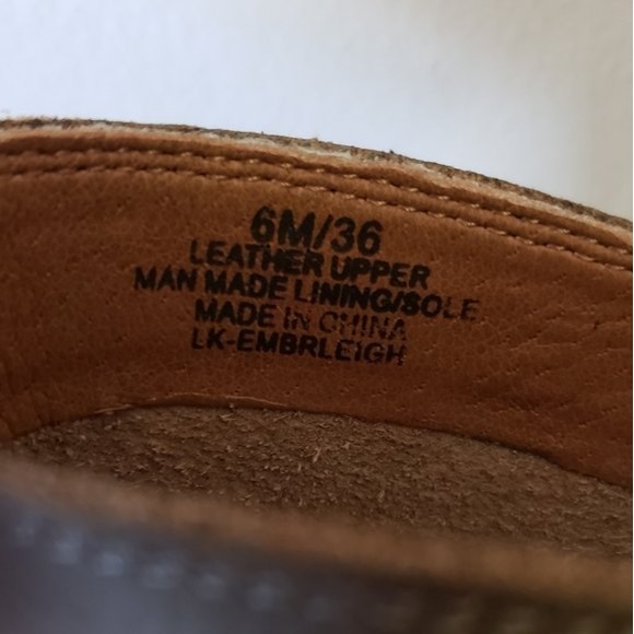 Lucky Brand Embrleigh Taupe Gray Leather Boots Size 6 M NWOB - Picture 9 of 10